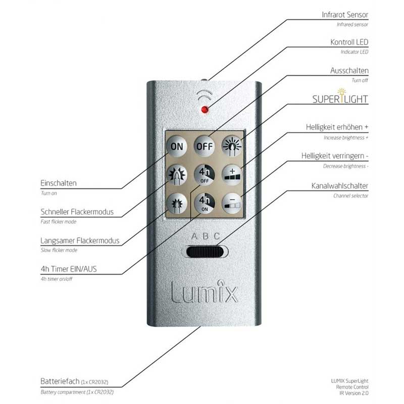 Krinner Lumix SuperLight Fernbedienung