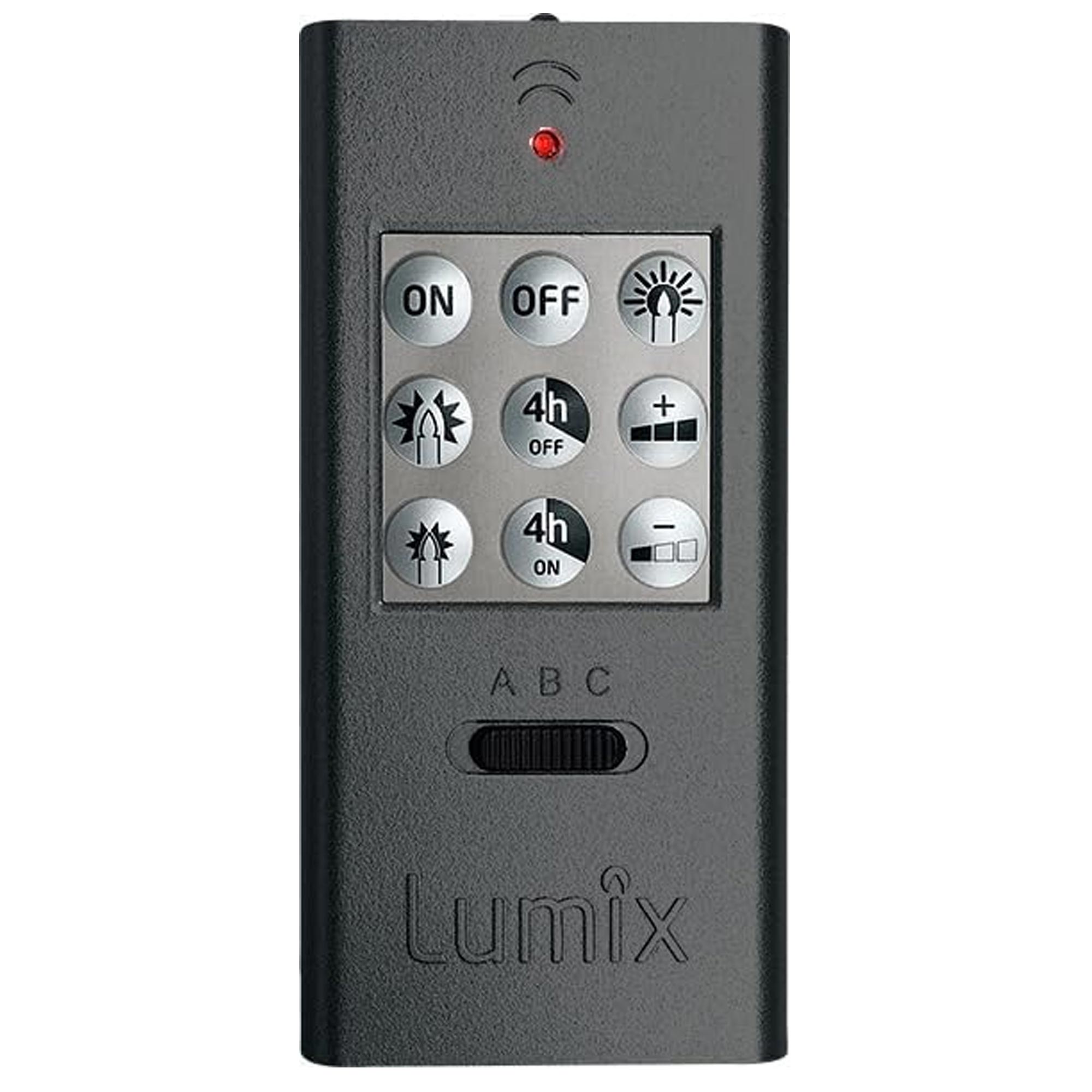 Krinner Lumix Basic Mini rot 10er Basis-Set Kabellose Christbaumkerze