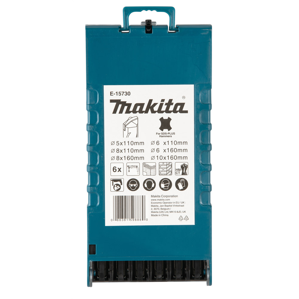 Makita E-15730 SDS-PLUS Steinbohrer-Set 6tlg.