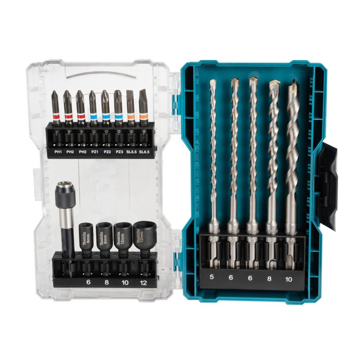 Makita E-07026 Bohrer- und Bit-Set 18-teilig