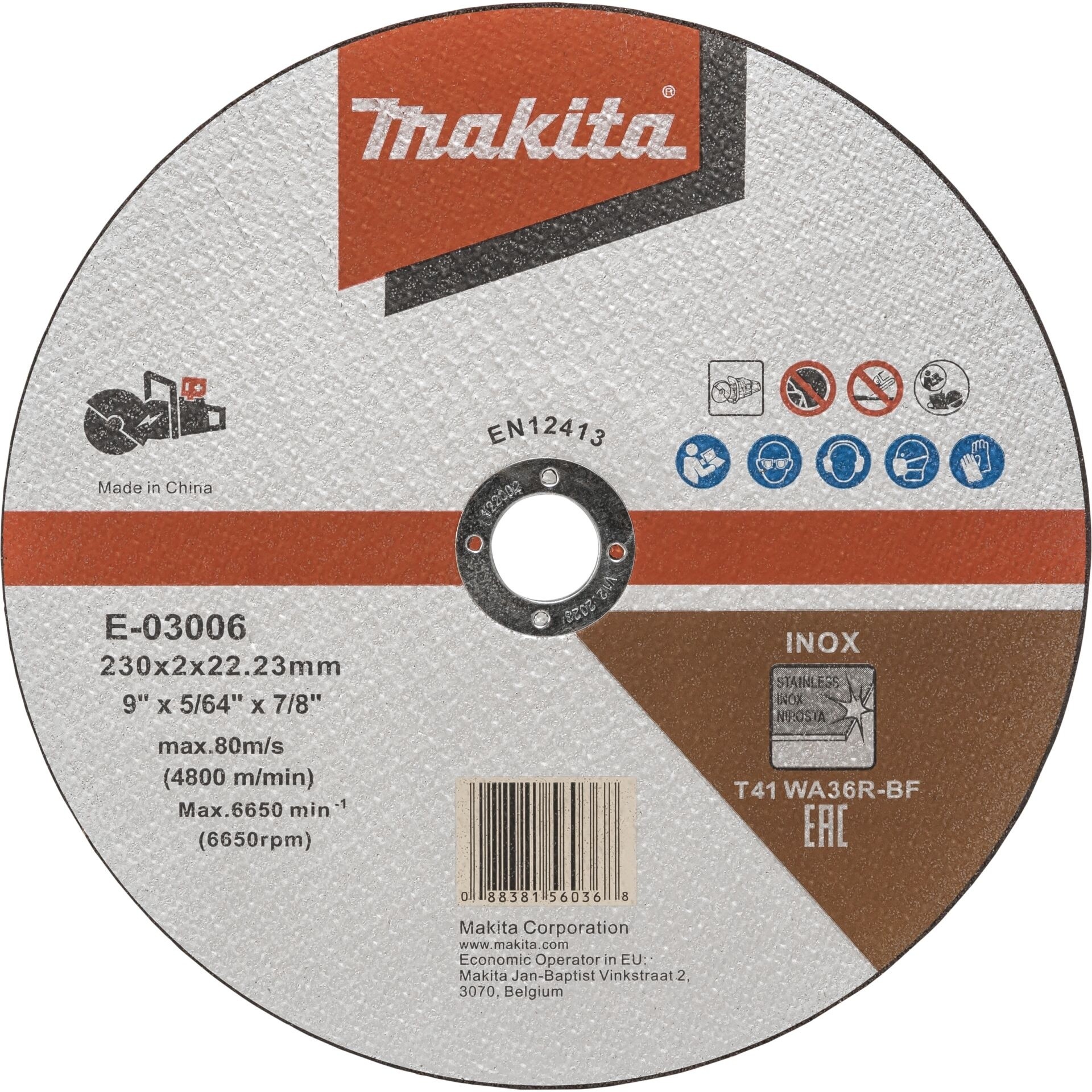 Makita E-03006 INOX Trennscheibe 230x2mm
