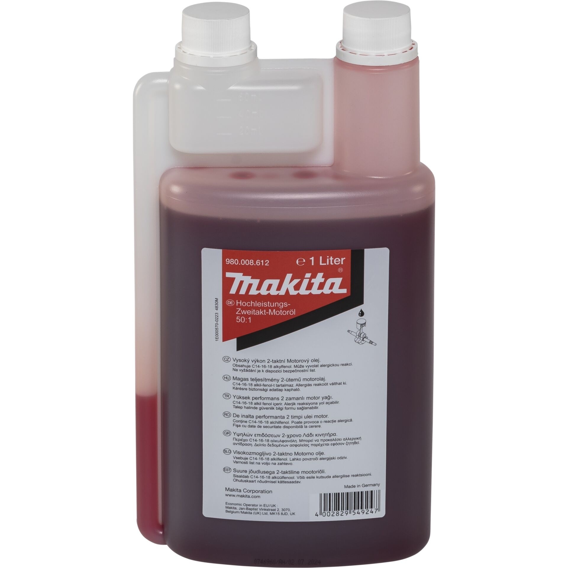 Makita 980008612 2-Takt-Motoröl 1l