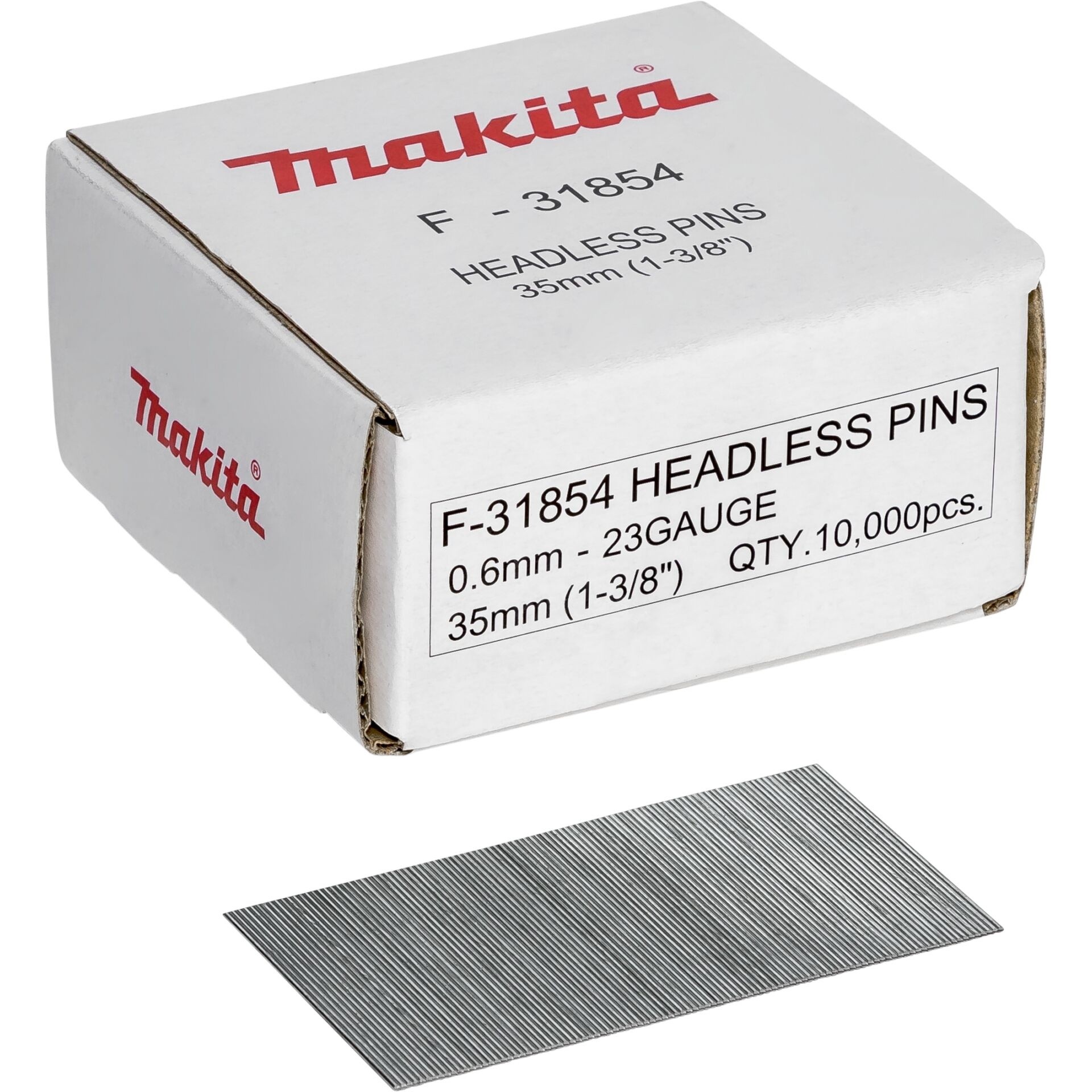 Makita F-31854 Stifte 0,6x35mm 10.000 Stück für Laminat