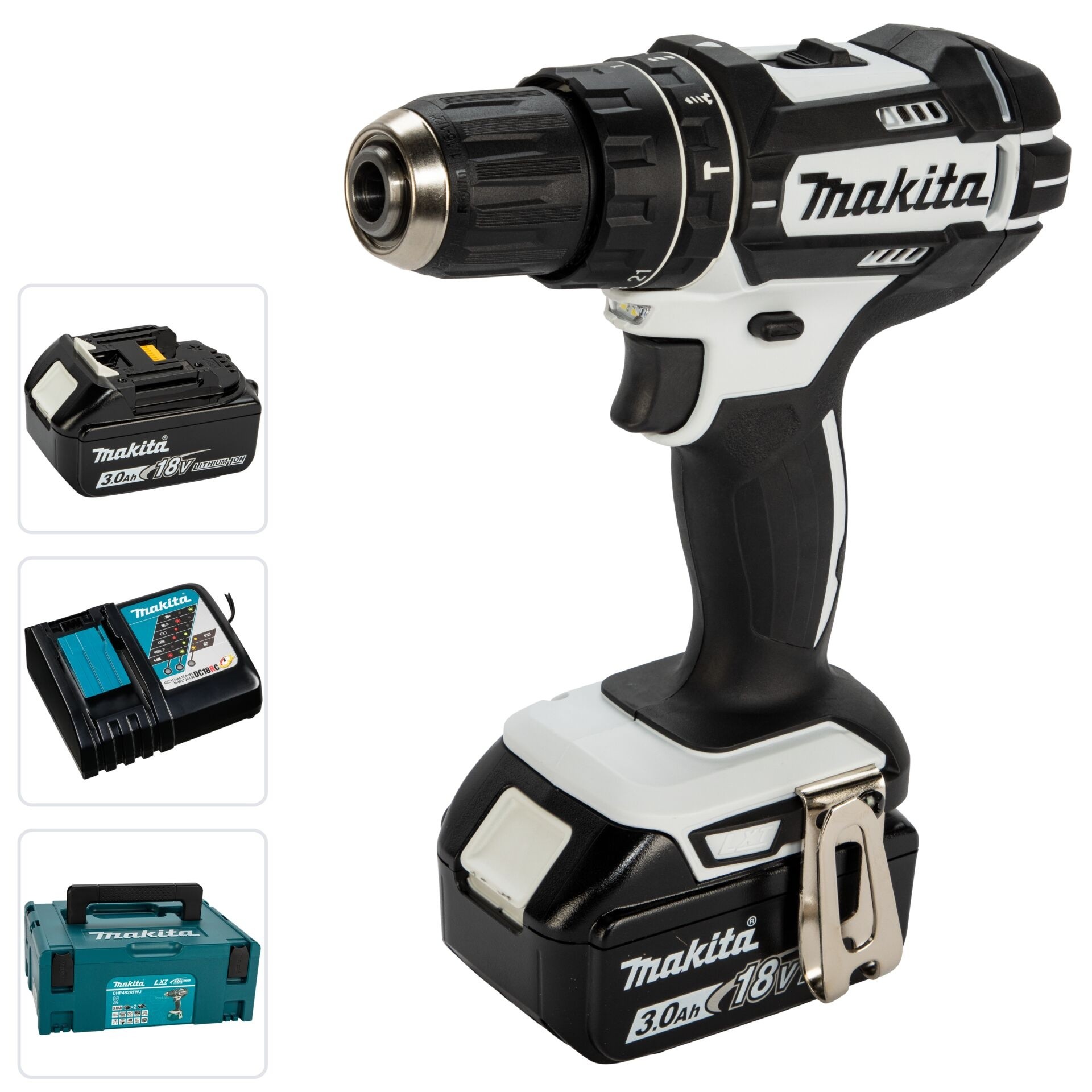 Makita DHP482RFWJ 18V 2x 3,0Ah Akku-Schlagbohrschrauber