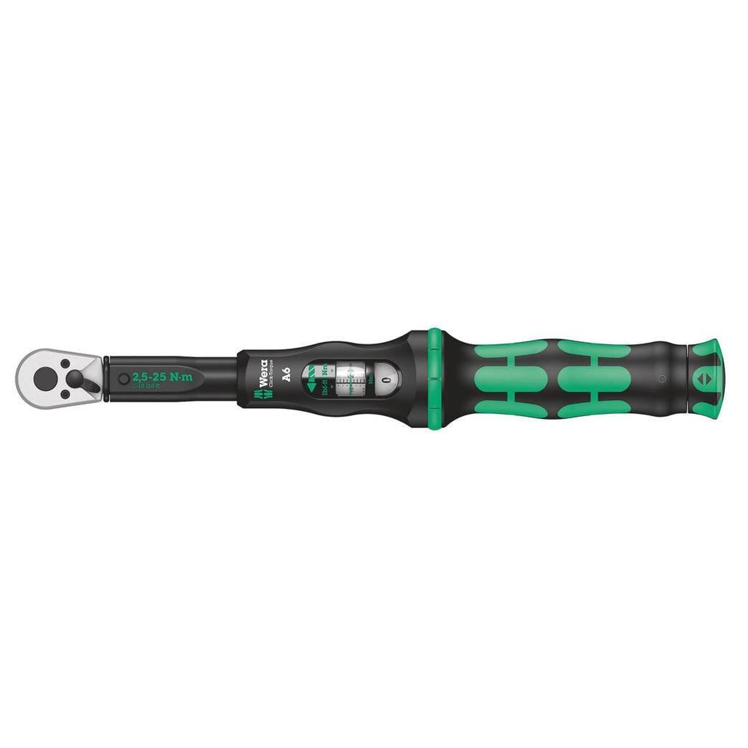 Wera Click-Torque A 6 Ratschenschlüssel 1 Stück(e) Schwarz Grün Ratschengriff 1/4 Zoll