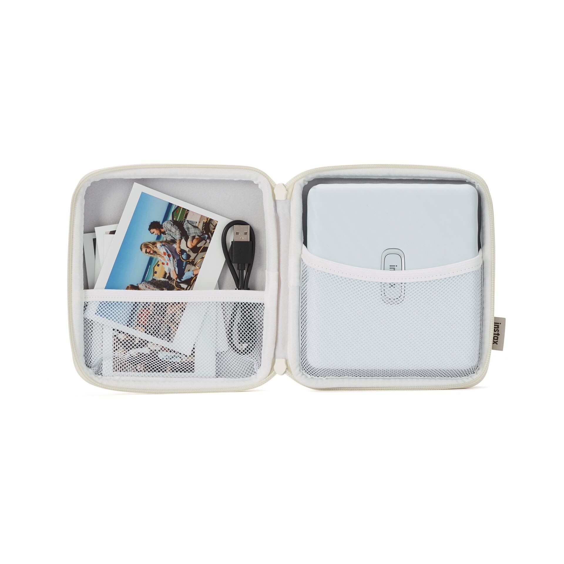 instax Link Wide Druckertasche ash white