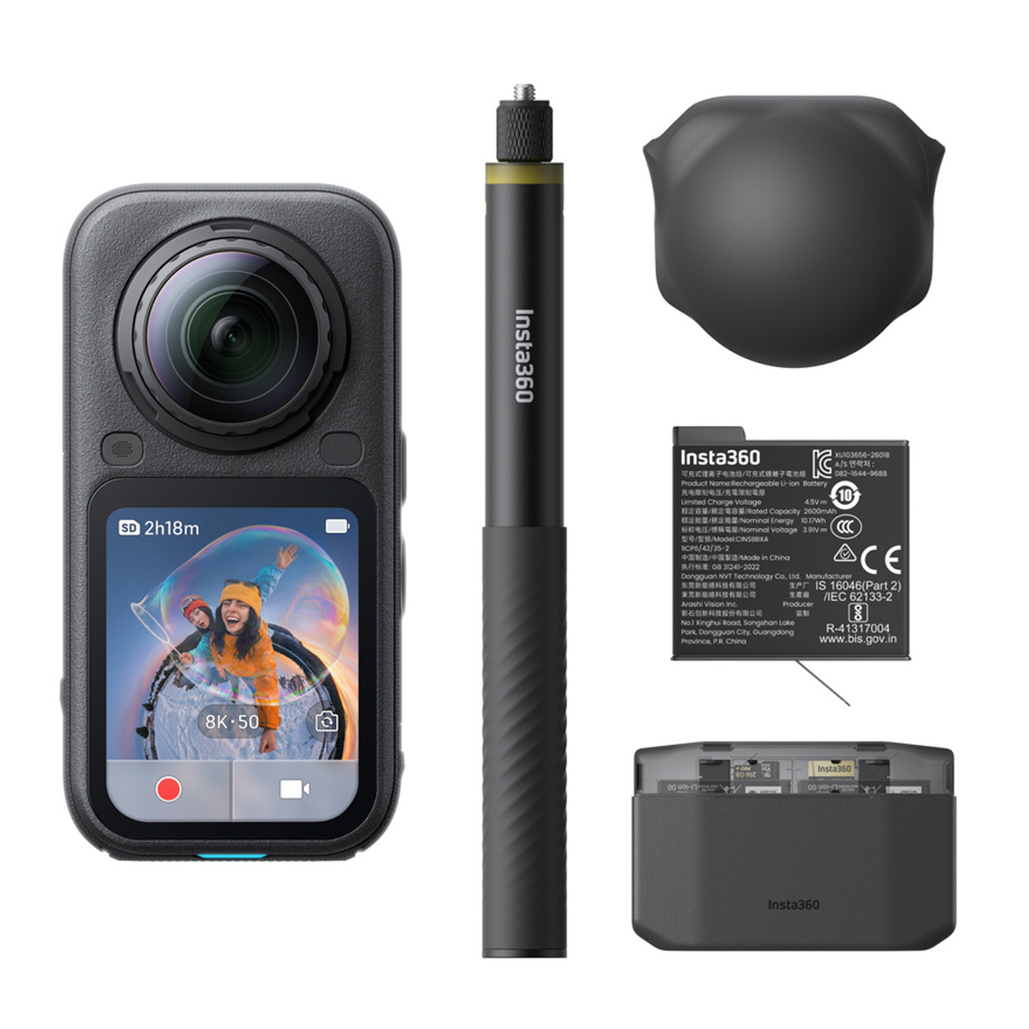 Insta360 X6 Essentials Bundle 8K 360° Action-Kamera schwarz