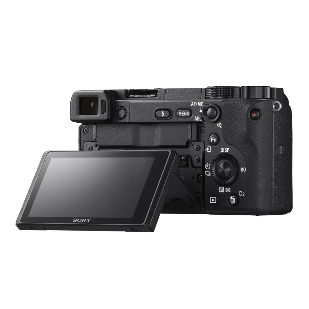 Sony Alpha 6400 APS-C Spiegellose Kamera mit 16-50mm f/3.5-5.6 Power-Zoom-Objektiv