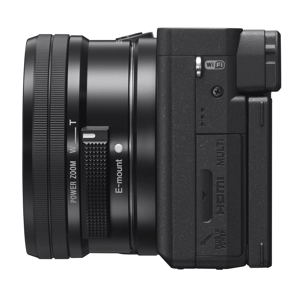 Sony Alpha 6400 APS-C Spiegellose Kamera mit 16-50mm f/3.5-5.6 Power-Zoom-Objektiv