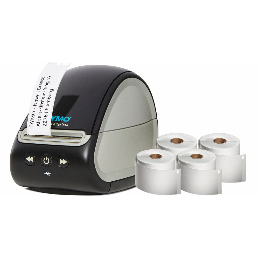 Dymo LabelWriter 550 Value mit 4 Etikettenrollen
