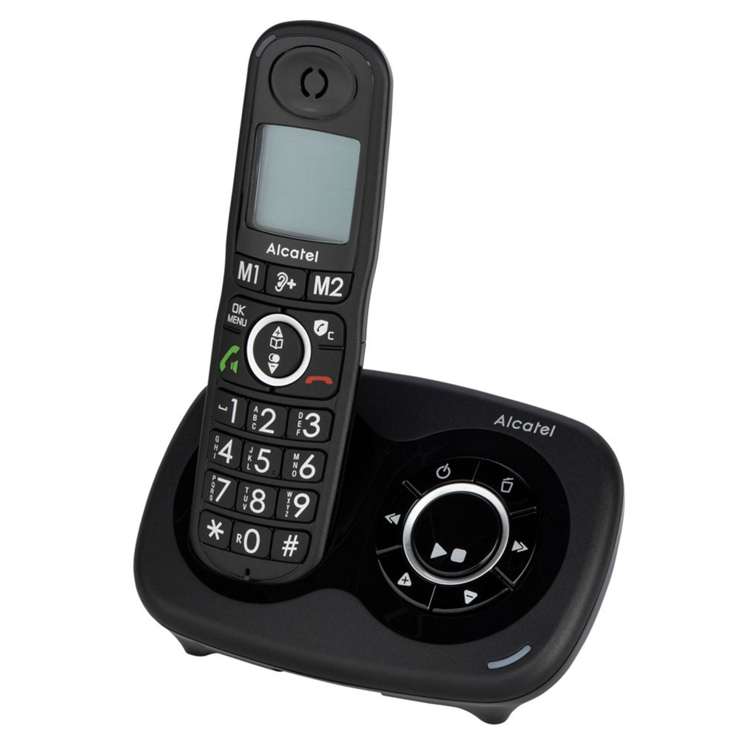 Alcatel XL595 Voice Großtasten-Schnurlostelefon mit AB schwarz