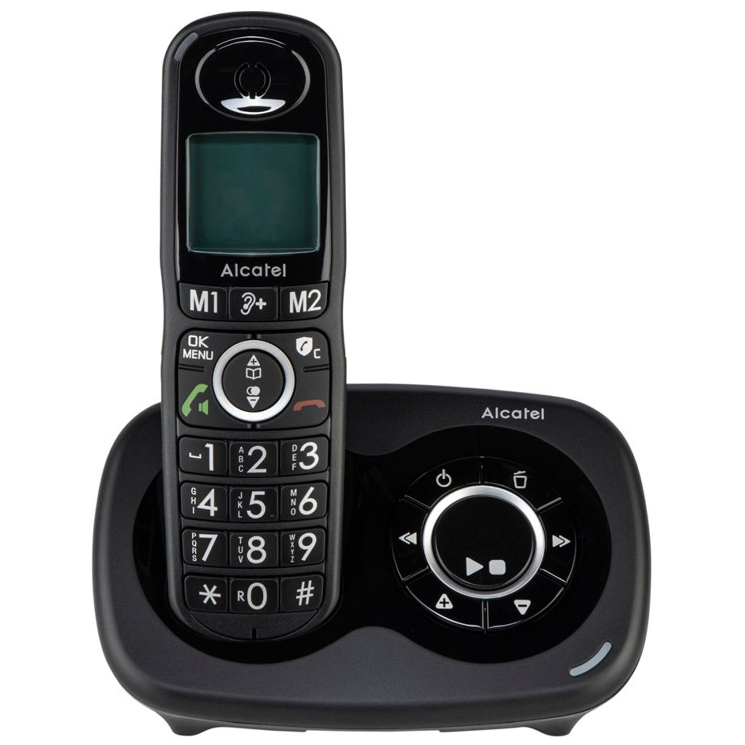 Alcatel XL595 Voice Großtasten-Schnurlostelefon mit AB schwarz (2. Wahl)