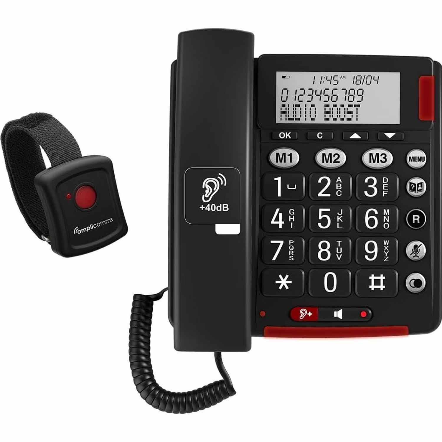 Amplicomms BigTel 50 Alarm Plus Großtasten-Telefon (2.Wahl)