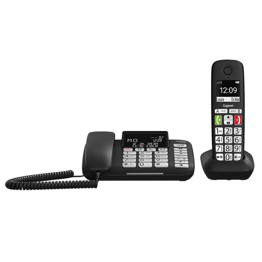 Gigaset DL780 Plus Kombi-Set Telefon schwarz
