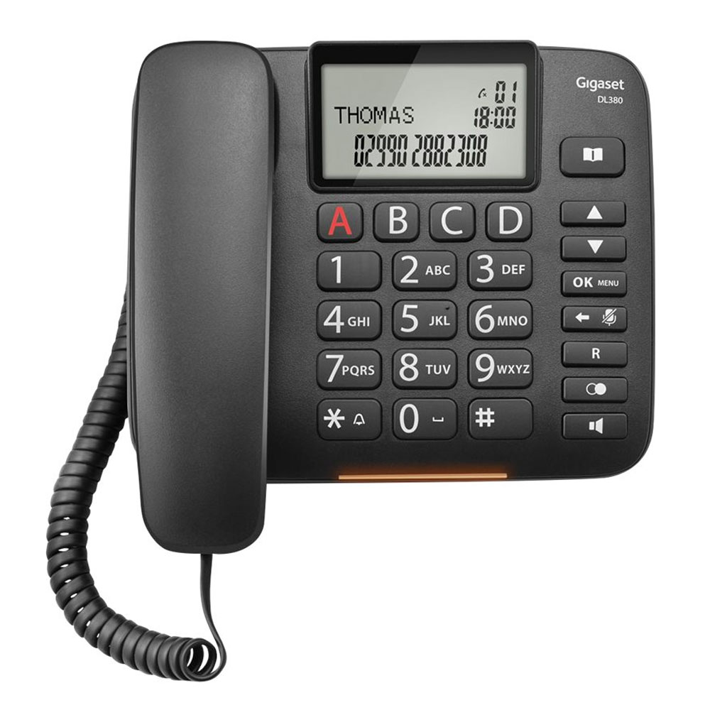 Gigaset DL380 Telefon schwarz