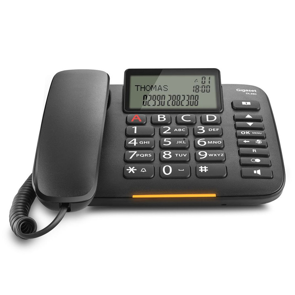 Gigaset DL380 Telefon schwarz (2. Wahl)