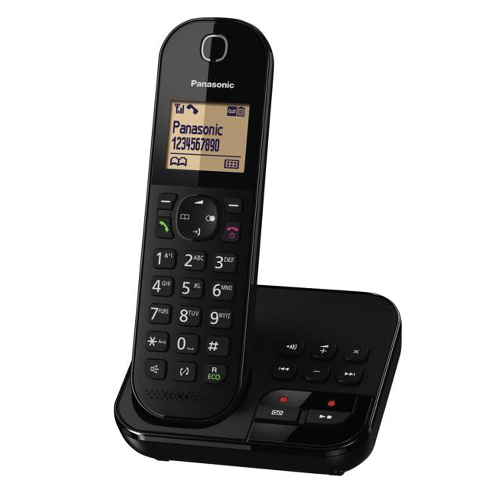 Panasonic KX-TGC 420 GB schnurloses Telefon mit Anrufbeantworter schwarz (2. Wahl)