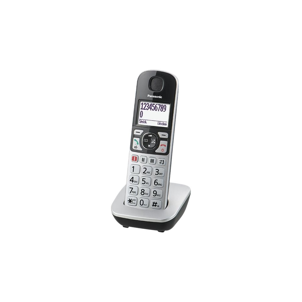 Panasonic KX-TGE510GS DECT Seniorentelefon mit Notruf silber/schwarz