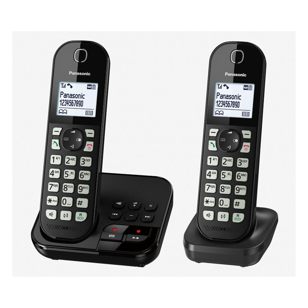 Panasonic KX-TGC462GB Schnurlostelefon mit Anrufbeantworter schwarz