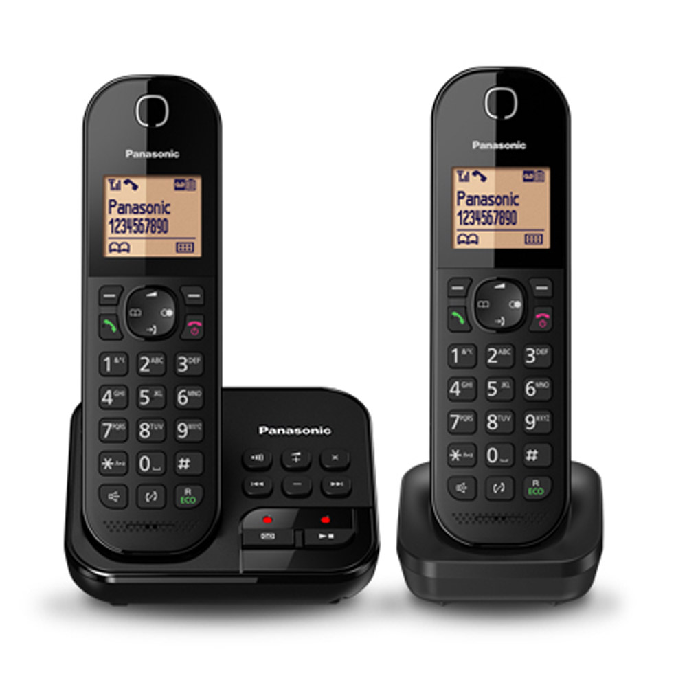 Panasonic KX-TGC422GB Schnurlostelefon mit Anrufbeantworter schwarz