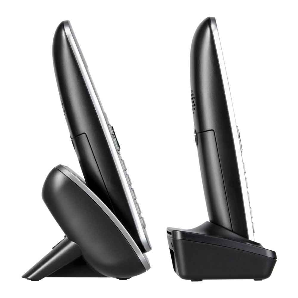 Panasonic KX-TG6812GB DECT Schnurlostelefon DUO ohne Anrufbeantworter schwarz (2. Wahl)
