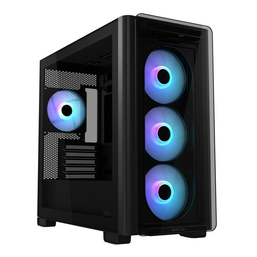 Asus A23 Plus TG ARGB microATX PC Gehäuse schwarz