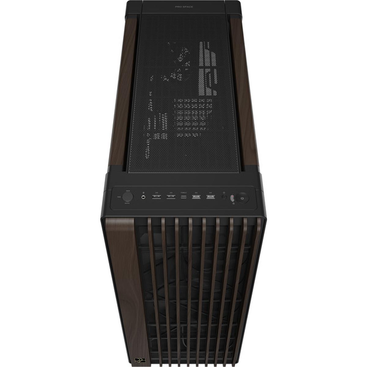 Asus ProArt PA602 Wood Edition Tempered Glass PC-Gehäuse schwarz