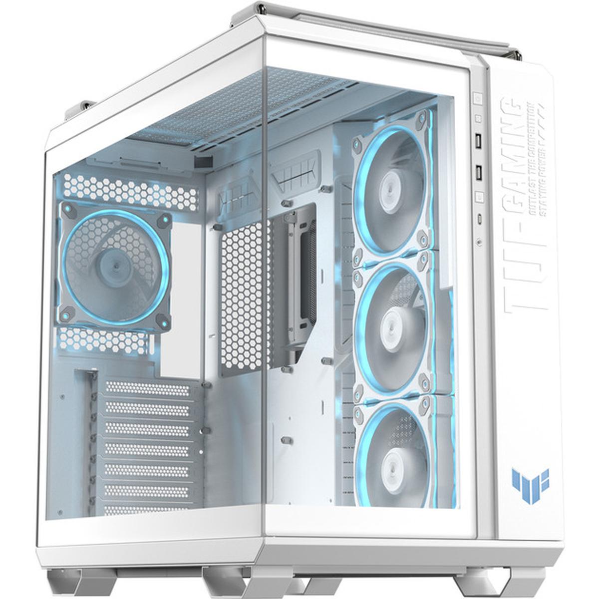 Asus TUF Gaming GT502 Horizon TG ARGB Zweikammer-PC-Gehäuse weiß