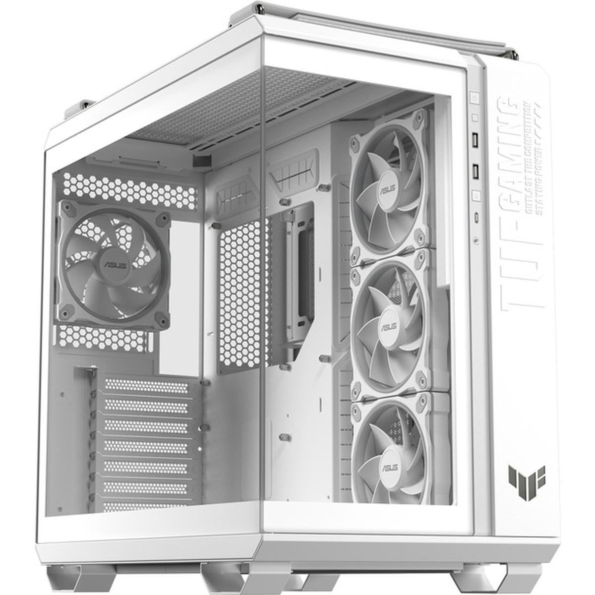 Asus TUF Gaming GT502 Horizon TG ARGB Zweikammer-PC-Gehäuse weiß