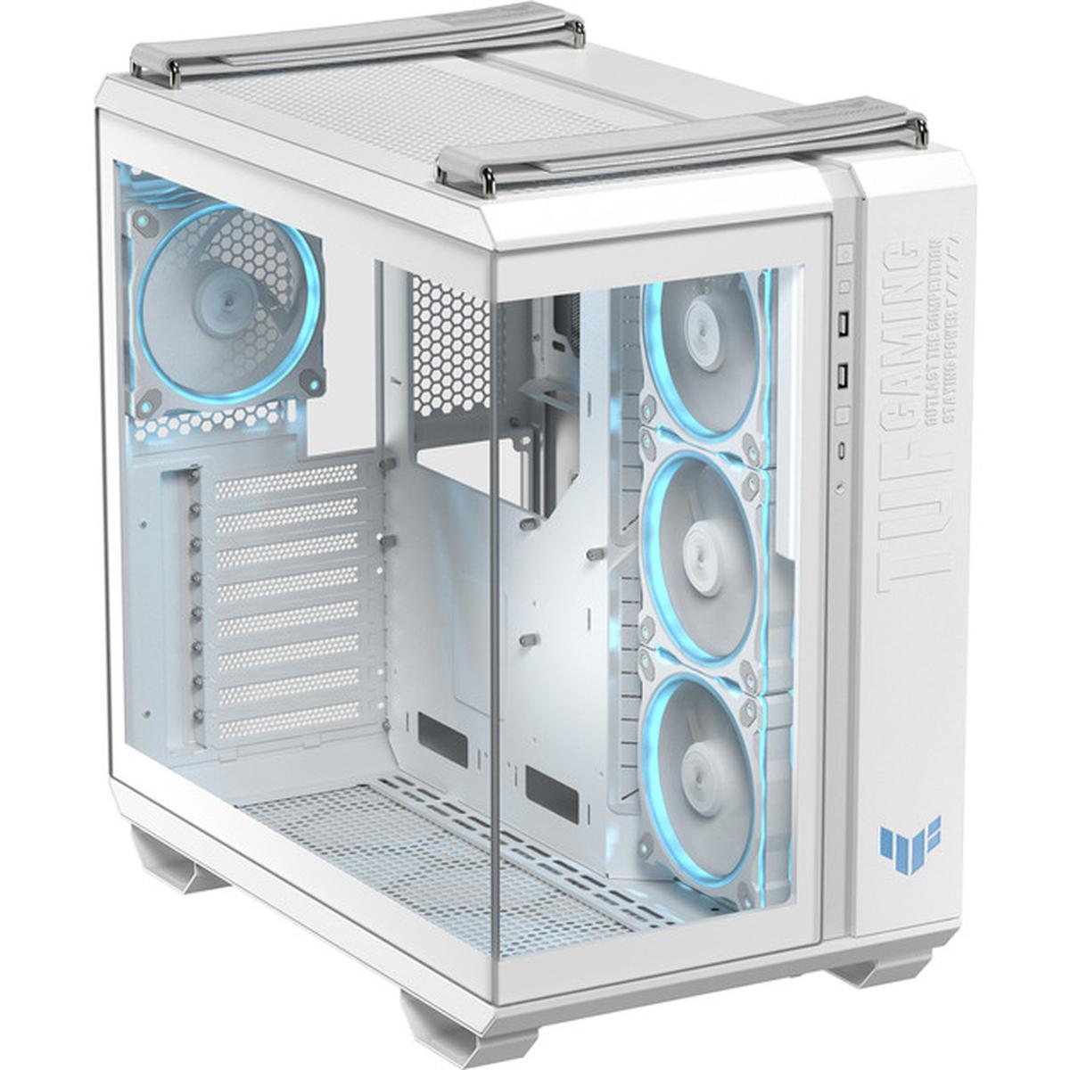 Asus TUF Gaming GT502 Horizon TG ARGB Zweikammer-PC-Gehäuse weiß