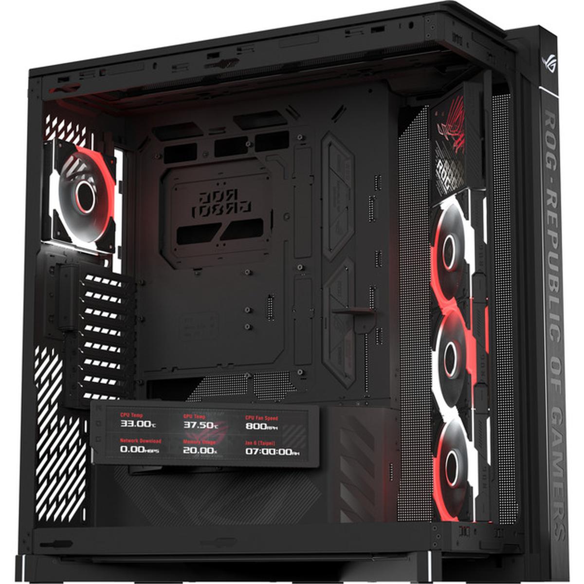 Asus ROG Cronox ARGB E-ATX Gaming-Gehäuse schwarz