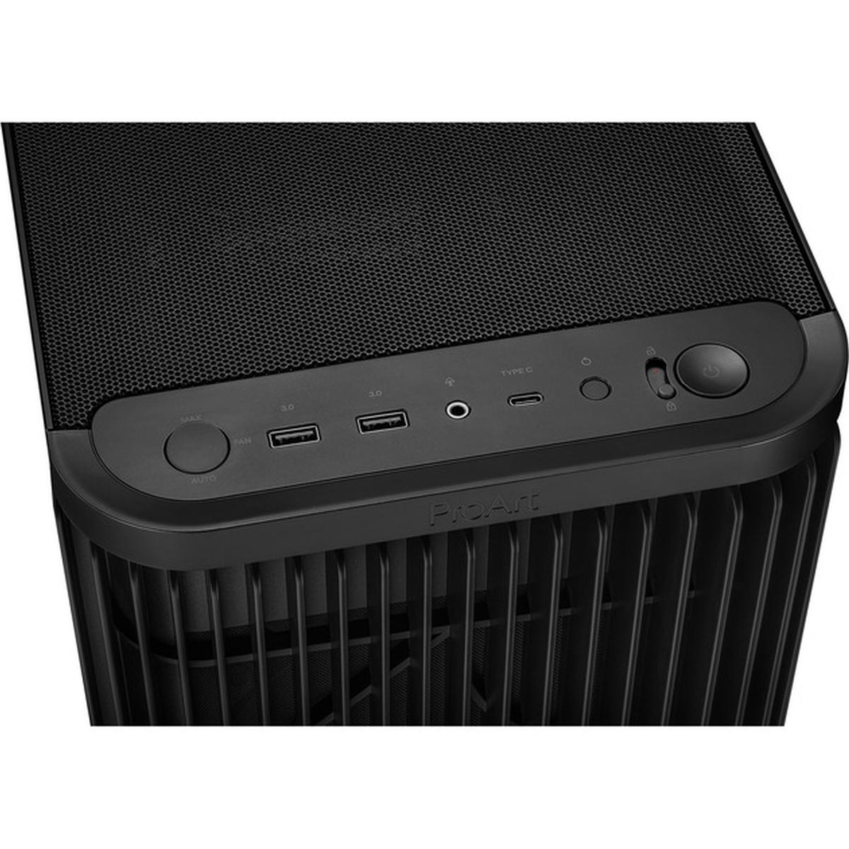 Asus ProArt PA401 Wood Edition TG ATX PC-Gehäuse schwarz