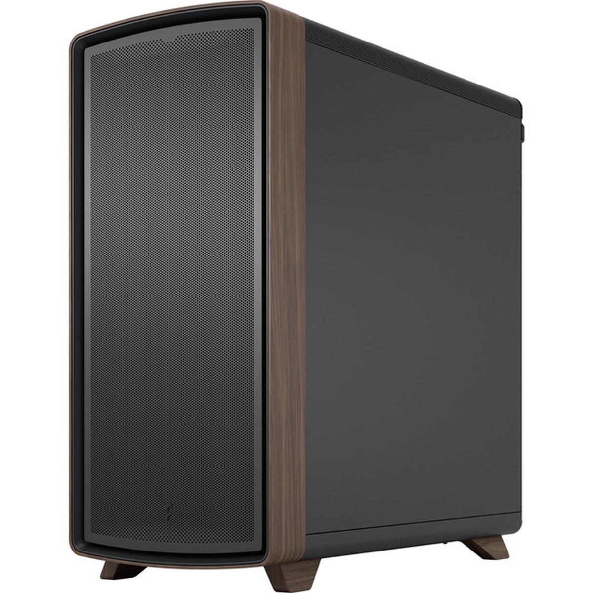Fractal Design Summit Black Solid PC-Gehäuse schwarz/holz