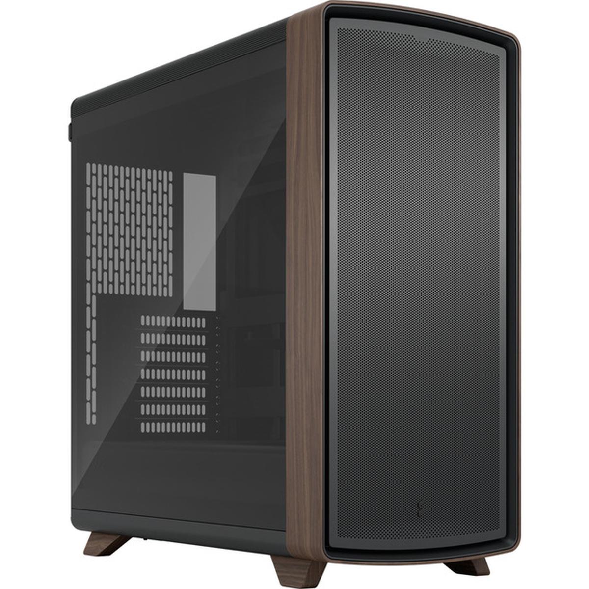 Fractal Design Summit Black TG Light Tint PC-Gehäuse schwarz/holz