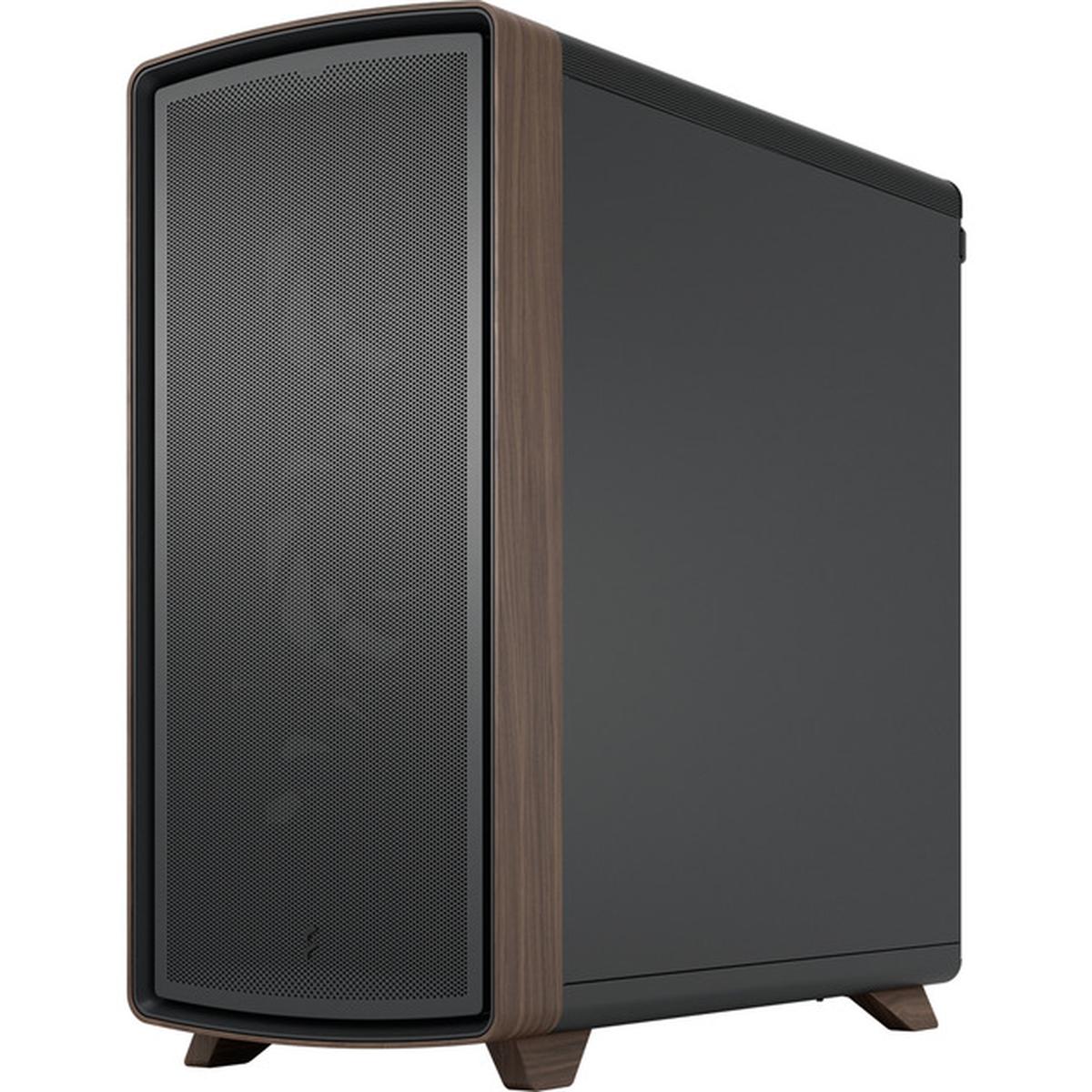 Fractal Design Summit Black TG Light Tint PC-Gehäuse schwarz/holz