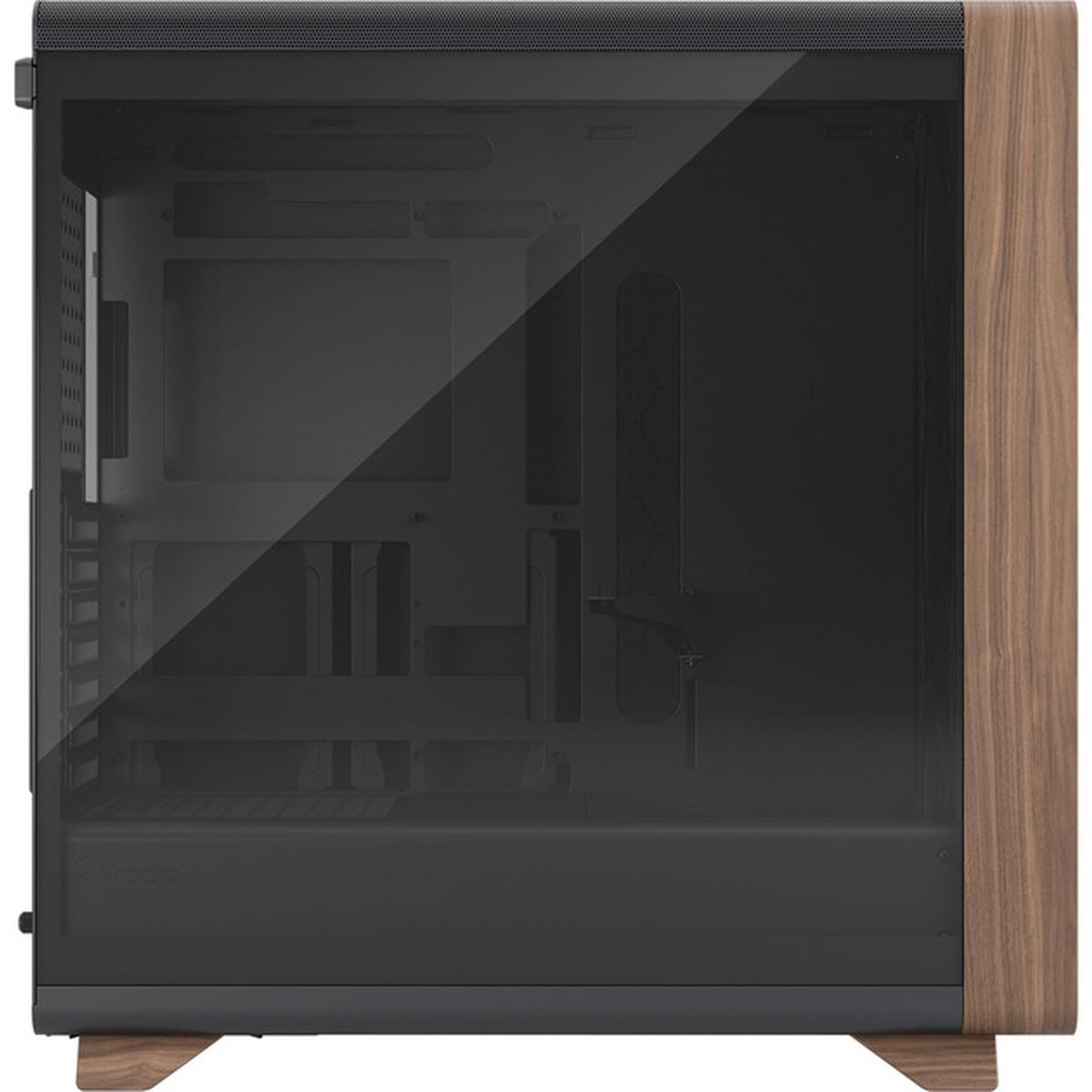Fractal Design Summit Black TG Light Tint PC-Gehäuse schwarz/holz
