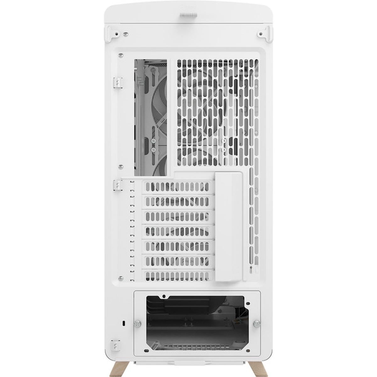 Fractal Design Summit Chalk White TG Clear Tint PC-Gehäuse weiß/holz