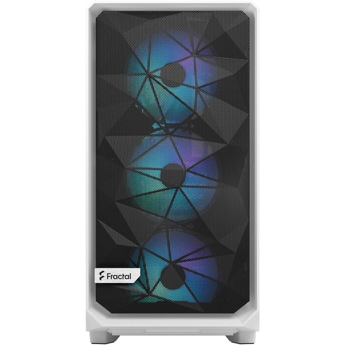 Fractal Design Meshify 2 RGB TG Clear Tint E-ATX PC-Gehäuse weiß