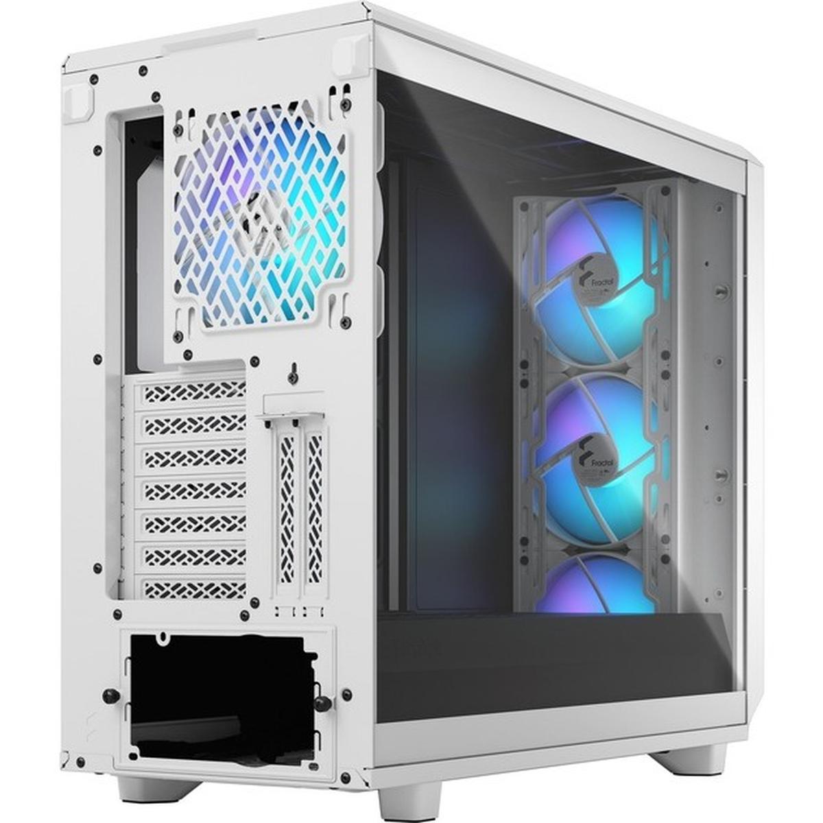 Fractal Design Meshify 2 RGB TG Clear Tint E-ATX PC-Gehäuse weiß