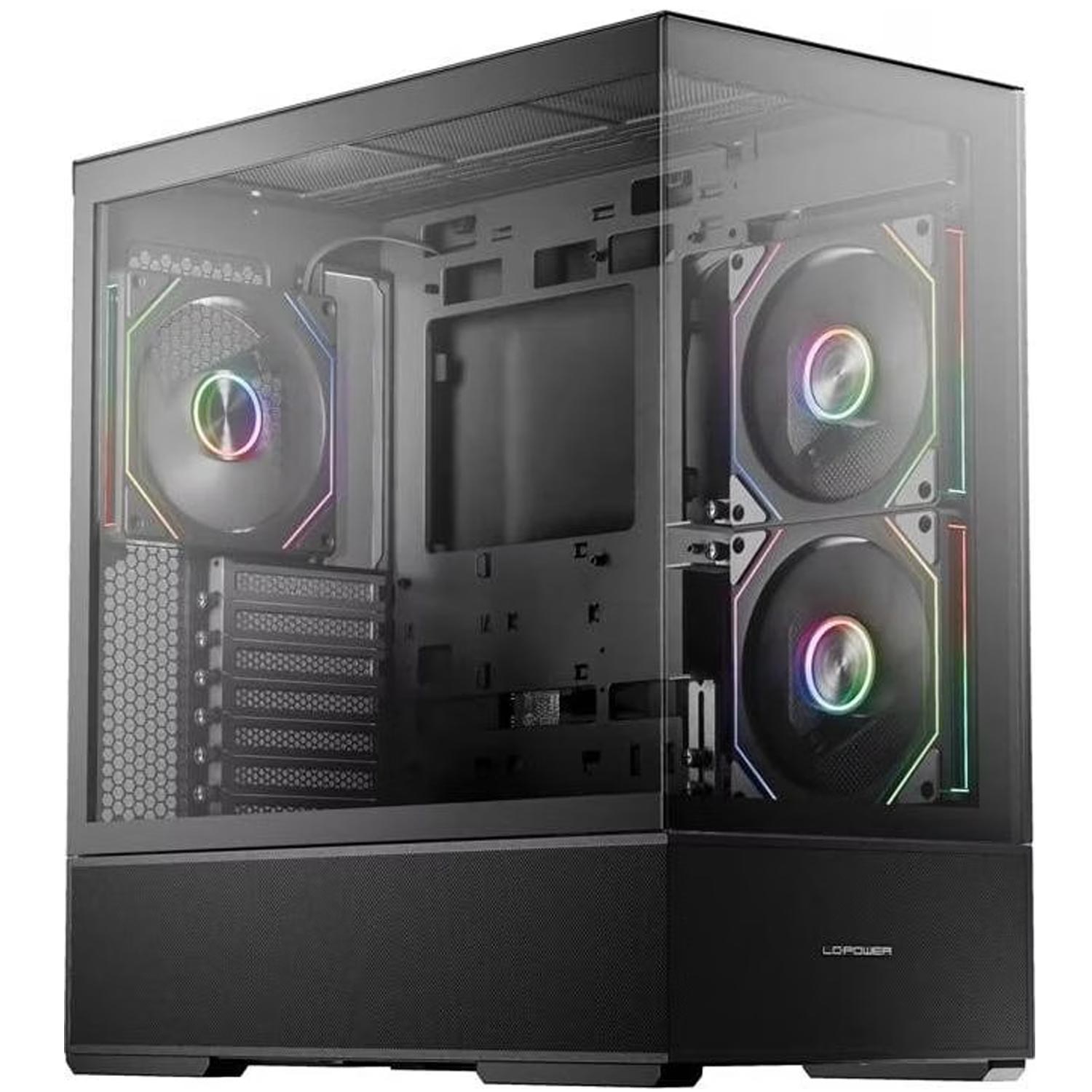 LC-Power Gaming 812B Onyx Vision ATX Mid-Tower-Gehäuse schwarz