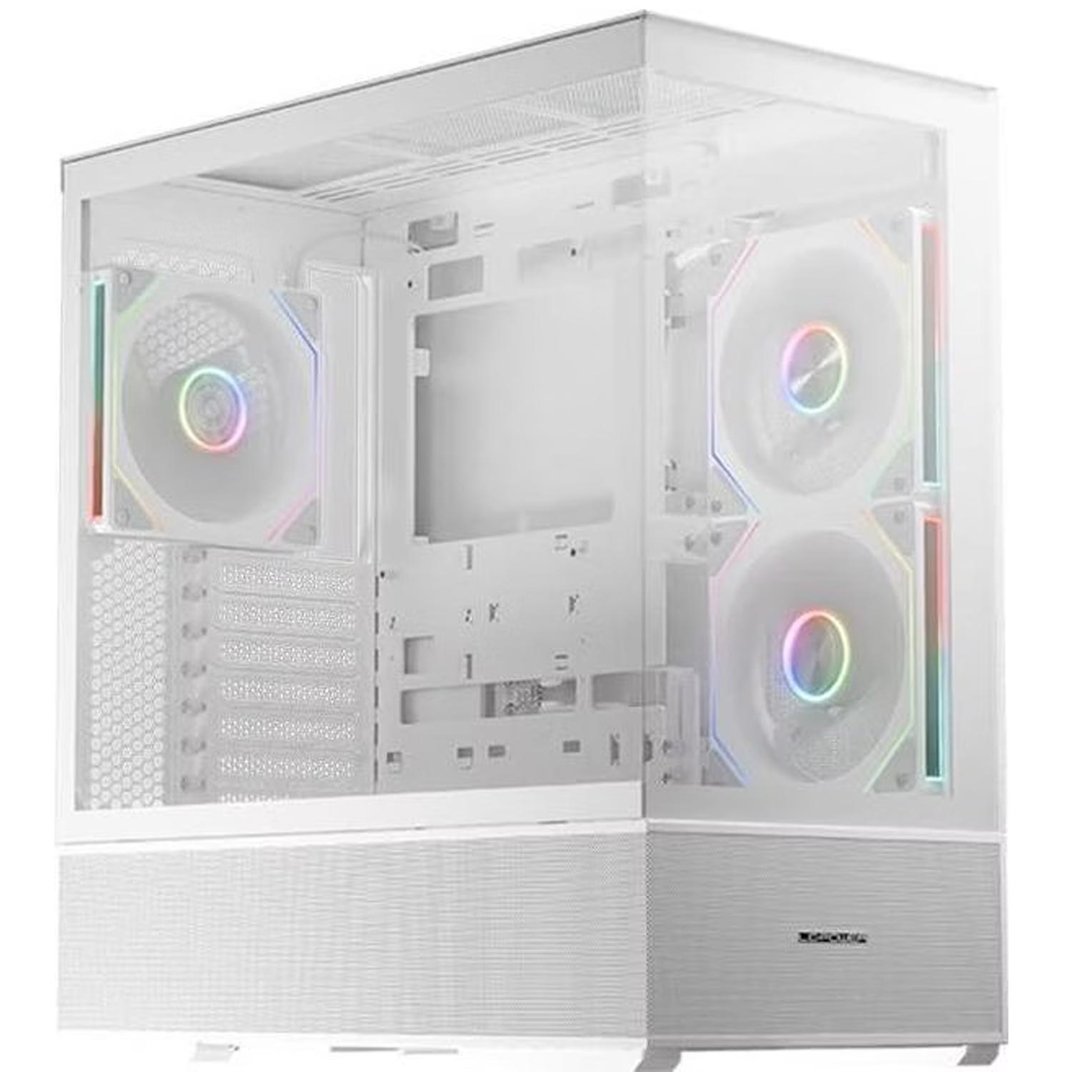 LC-Power Gaming 812W Quartz Vision ATX Mid-Tower-Gehäuse weiß