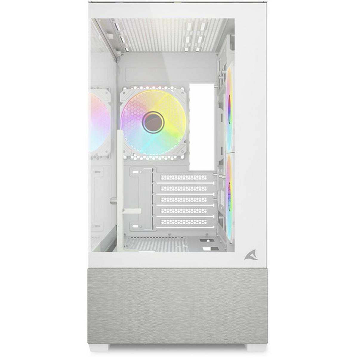 Sharkoon MK7 mATX PC-Gehäuse ARGB weiß