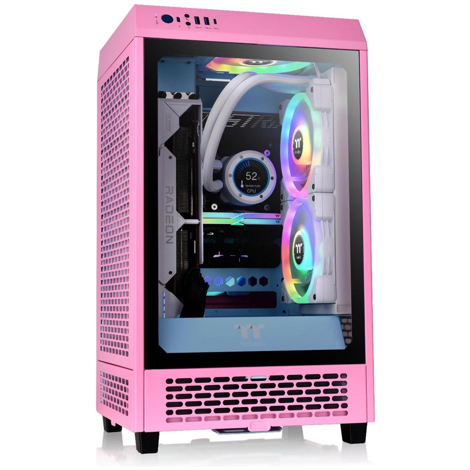 Thermaltake The Tower 200 PC-Gehäuse bubble pink