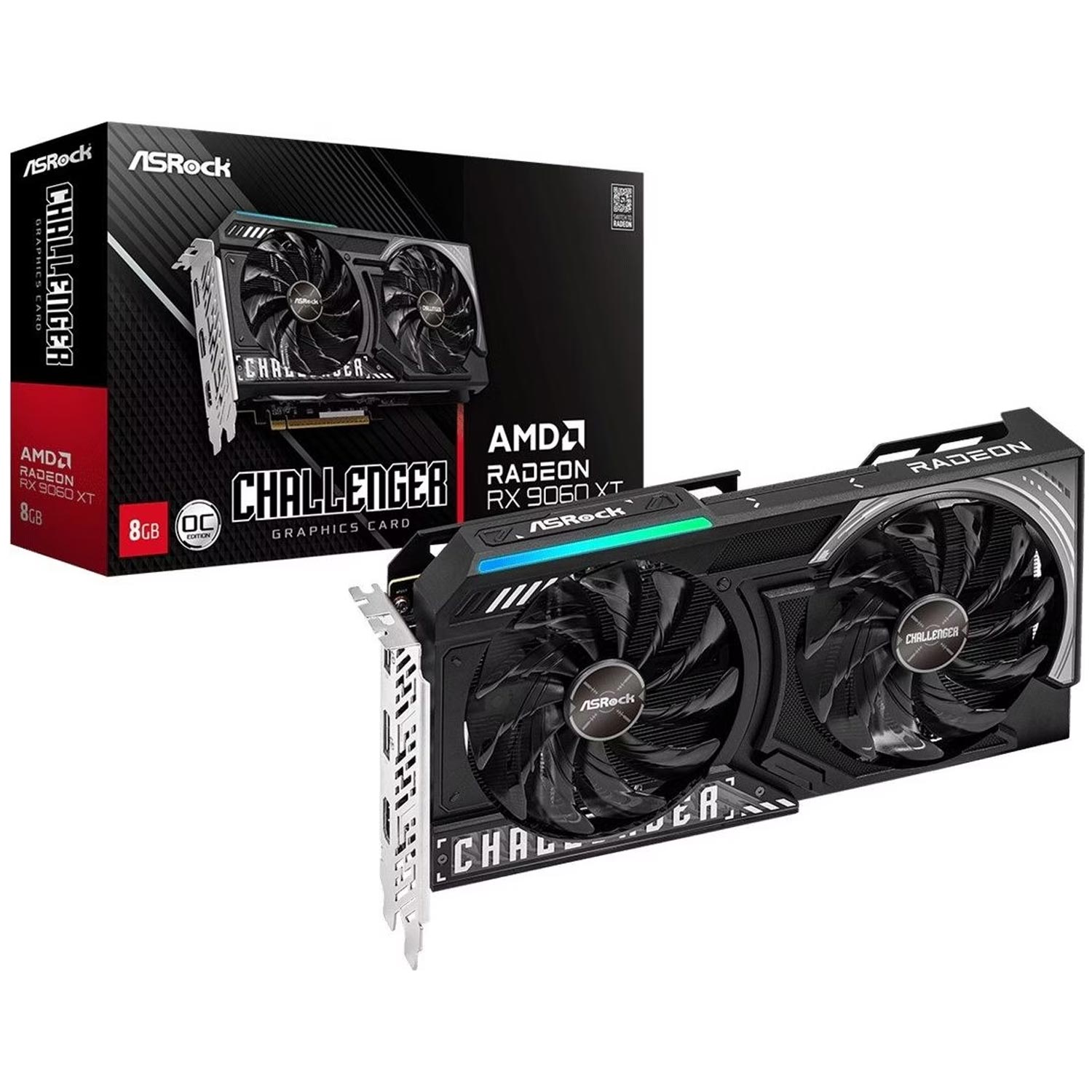 ASRock RX 9060 XT Challenger OC 8GB Grafikkarte