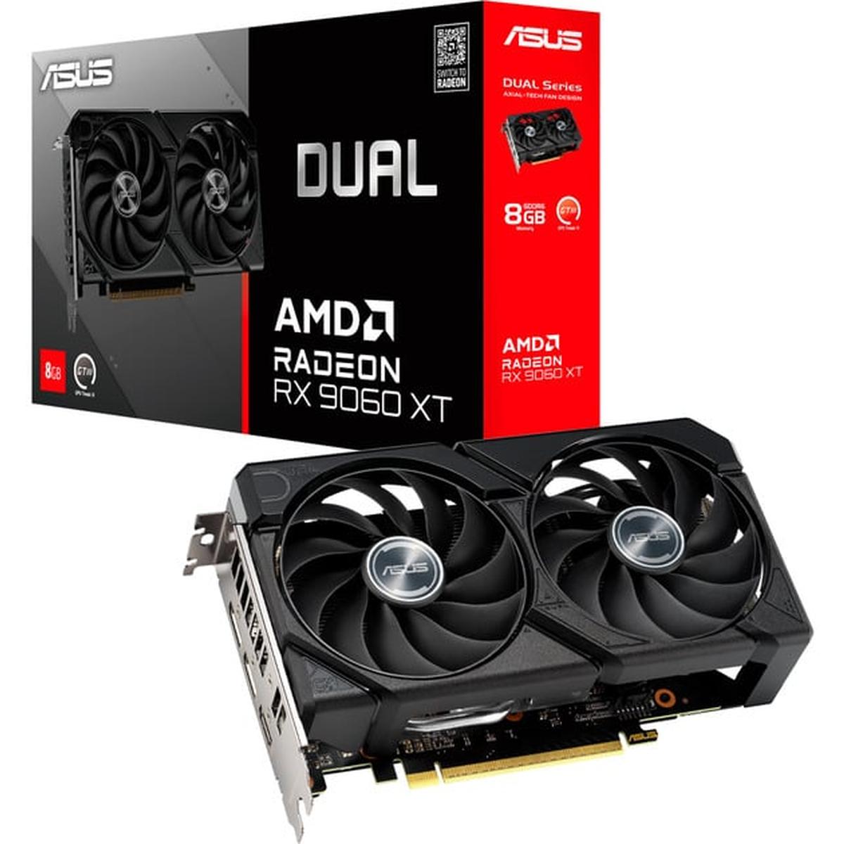 Asus Dual Radeon RX9060XT 8GB Grafikkarte