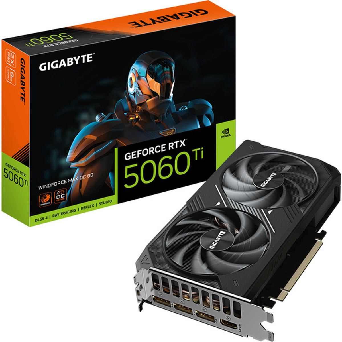 Gigabyte WINDFORCE MAX OC GeForce RTX 5060 Ti 8GB Grafikkarte