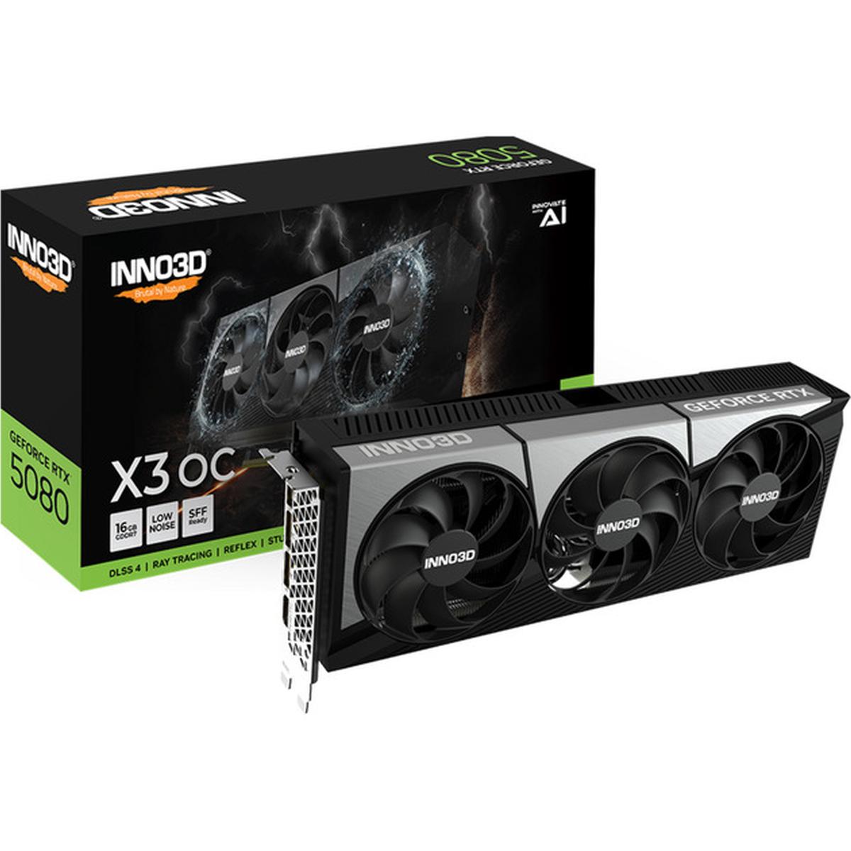 Inno3D GeForce RTX 5080 X3 OC 16GB GDDR7 Grafikkarte