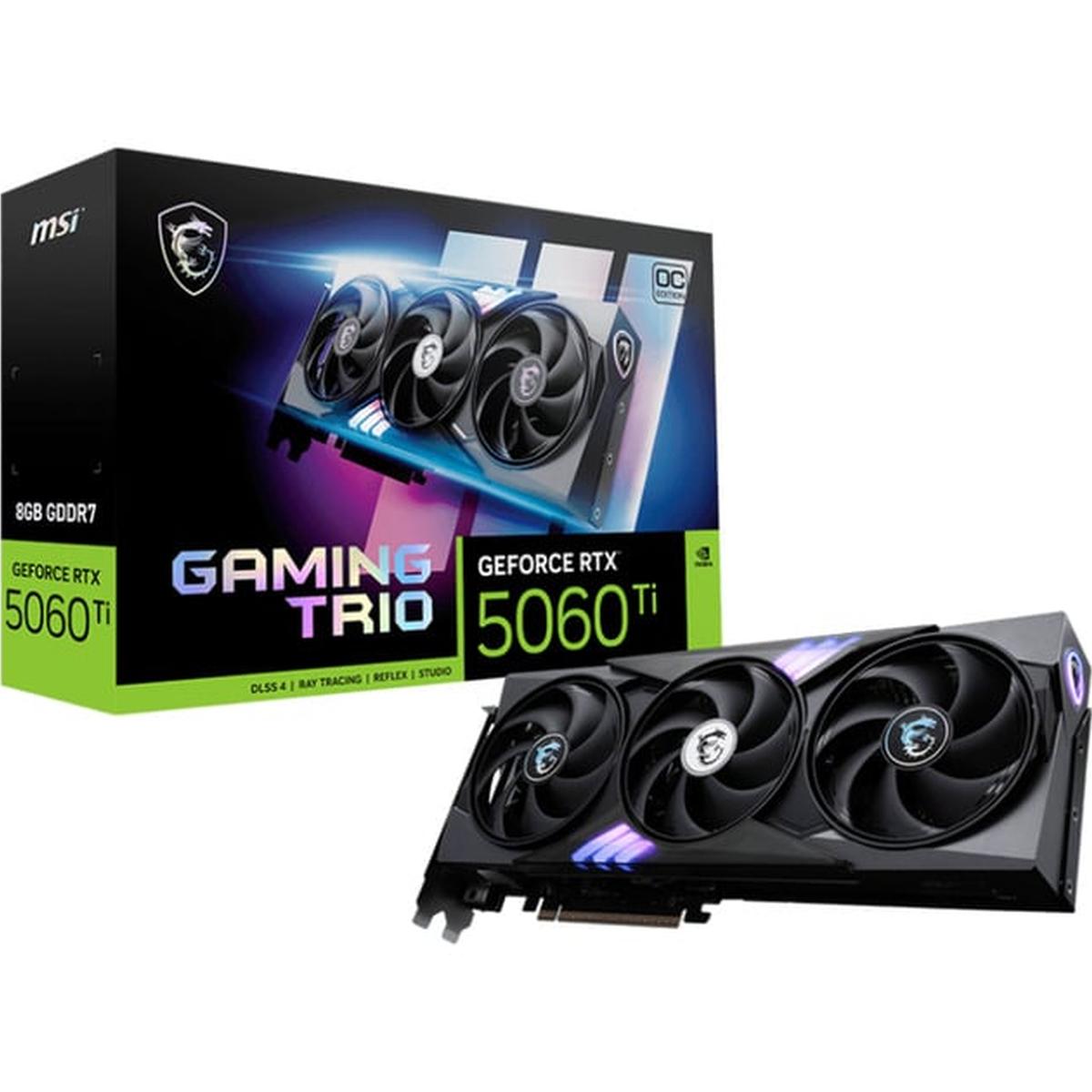 MSI GeForce RTX 5060 Ti Gaming Trio OC 8GB Grafikkarte