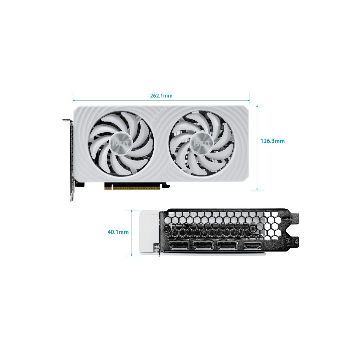 Palit GeForce RTX 5060 Ti White OC 16GB Grafikkarte weiß
