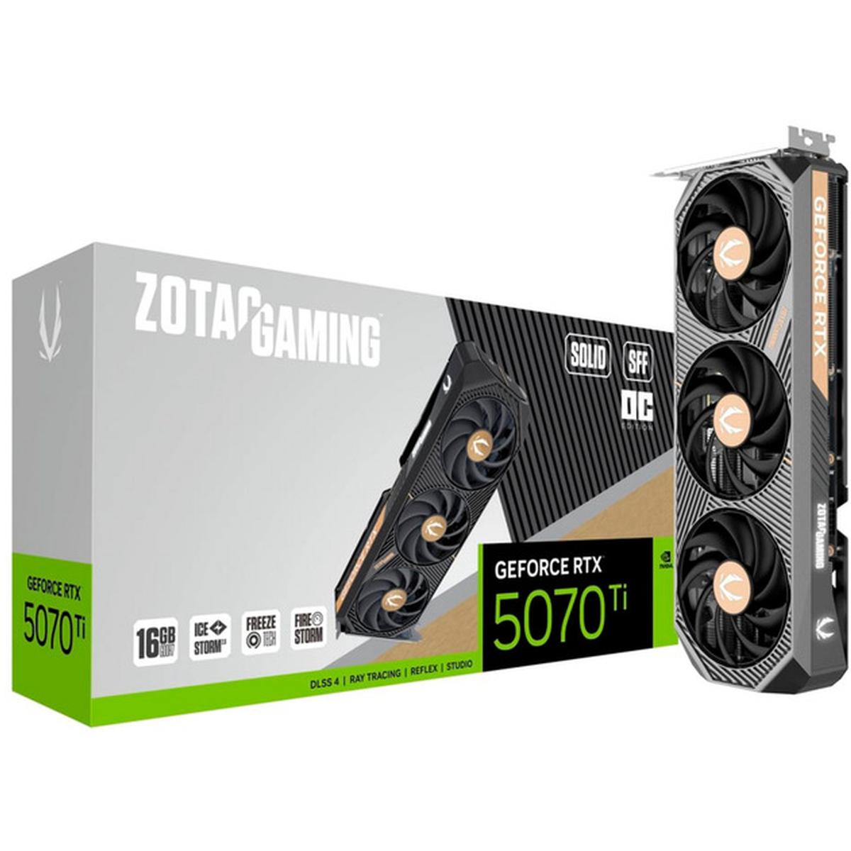 Zotac Gaming GeForce RTX 5070Ti Solid OC Grafikkarte 16GB